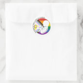 Rainbow Pro-Life Alliance Logo ラウンドシール (バッグ)