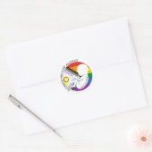 Rainbow Pro-Life Alliance Logo ラウンドシール (封筒)