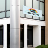 Rainbow Prom Proposal Banner 横断幕 (ビルの外側)