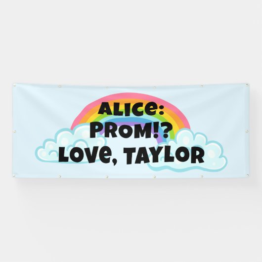 Rainbow Prom Proposal Banner 横断幕 (横)