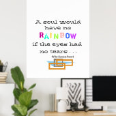 rainbow proverb quotation  on poster ポスター (ホームオフィス)