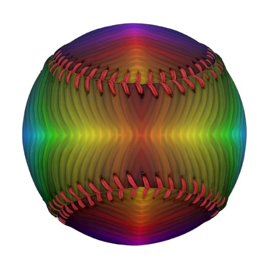 Rainbow Pulse 野球ボール (裏面)