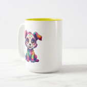 Rainbow Puppy Mug ツートーンマグカップ (正面左)