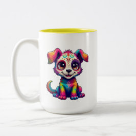 Rainbow Puppy Mug ツートーンマグカップ