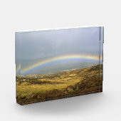 Rainbow Rannoch Moor Scotlandポストカードポスター フォトブロック (左)