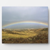 Rainbow Rannoch Moor Scotlandポストカードポスター フォトプラーク (正面)