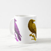 Rainbow Raven Mug Art コーヒーマグカップ (正面左)