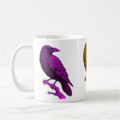 Rainbow Raven Mug Art コーヒーマグカップ (左)