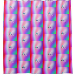 Rainbow Reflections シャワーカーテン