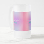 Rainbow Reflections フロストグラスビールジョッキ (正面左)