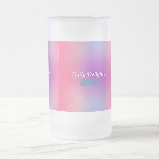 Rainbow Reflections フロストグラスビールジョッキ (中央)