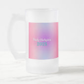 Rainbow Reflections フロストグラスビールジョッキ (左)