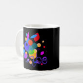 Rainbow Rhapsody:ハッピーレインボーカラーデザイン» Ho コーヒーマグカップ (正面左)