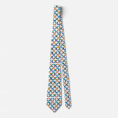 Rainbow Ribbons Abstract Infinity Symbol Neck Tie ネクタイ (正面)