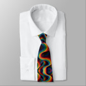 Rainbow Ribbons Abstract Neck Tie ネクタイ (タイ)