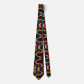 Rainbow Ribbons Abstract Neck Tie ネクタイ (正面)