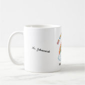 Rainbow Rocket Apple Worlds Greatest Teacher コーヒーマグカップ (左)