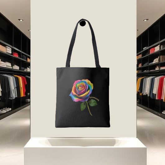 Rainbow Rose-Tote トートバッグ