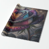Rainbow Rose Wrapping Paper — Elegant Multicolor ラッピングペーパー (アンロールド)