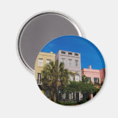 Rainbow Row Charleston, SC マグネット (正面/裏面)