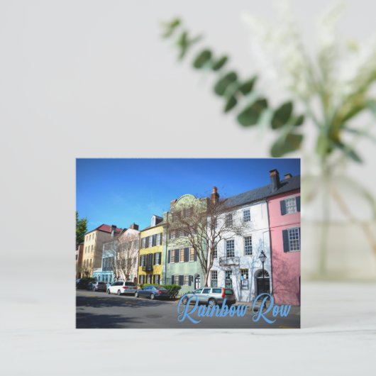 Rainbow Row, Charleston South Carolina ポストカード (スタンド正面)