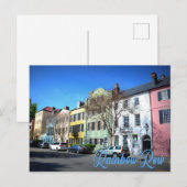 Rainbow Row, Charleston South Carolina ポストカード (正面/裏面)