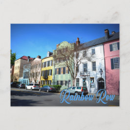 Rainbow Row, Charleston South Carolina ポストカード