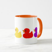 Rainbow Rubber Ducks マグカップ (正面右)