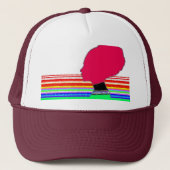 Rainbow Silhouette – Pop Art Trucker Cap キャップ (正面)