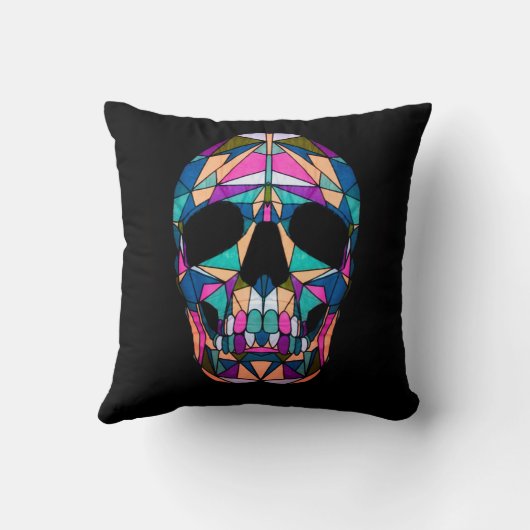 Rainbow Skull Pillow クッション (裏面)