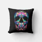 Rainbow Skull Pillow クッション (正面)