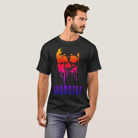 Rainbow Skull Tシャツ (正面フル)
