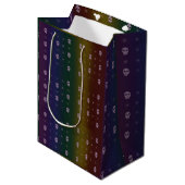 Rainbow Skulls Gift Bag ミディアムペーパーバッグ (正面アングル)