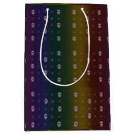 Rainbow Skulls Gift Bag ミディアムペーパーバッグ