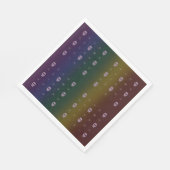 Rainbow Skulls Napkins スタンダードランチョンナプキン (角)