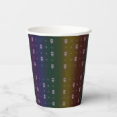 Rainbow Skulls Paper Cups 紙コップ (裏面)