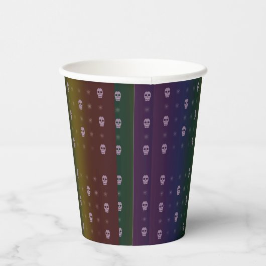 Rainbow Skulls Paper Cups 紙コップ (右)