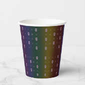 Rainbow Skulls Paper Cups 紙コップ (正面)