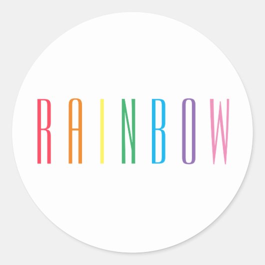 RAINBOW Small Roundスタンプ ラウンドシール (正面)