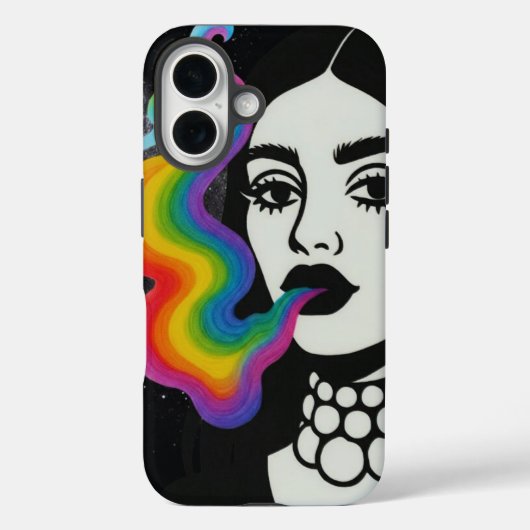 Rainbow smoke phone case Case-Mate iPhoneケース (裏面)