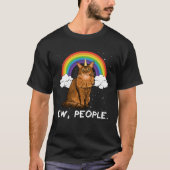 Rainbow Somali Ew People Unicorn Cat Tシャツ (正面)