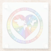 Rainbow Soul Circle ガラスコースター (裏面)