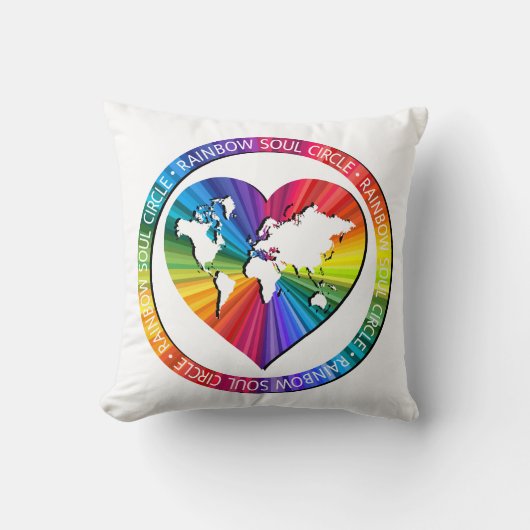 Rainbow Soul Circle クッション (正面)