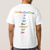 Rainbow Soul Circle Tシャツ (裏面)