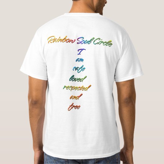 Rainbow Soul Circle Tシャツ (裏面)