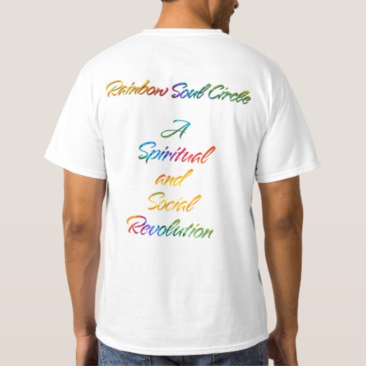 Rainbow Soul Circle Tシャツ (裏面)