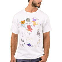 Rainbow Space Cats Galaxy Dreams Cute Kawaii 