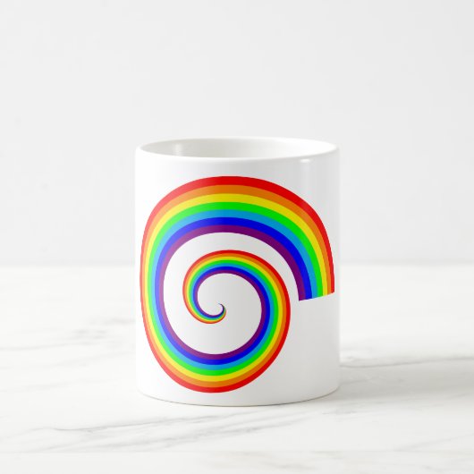 Rainbow Spiral コーヒーマグカップ (中央)