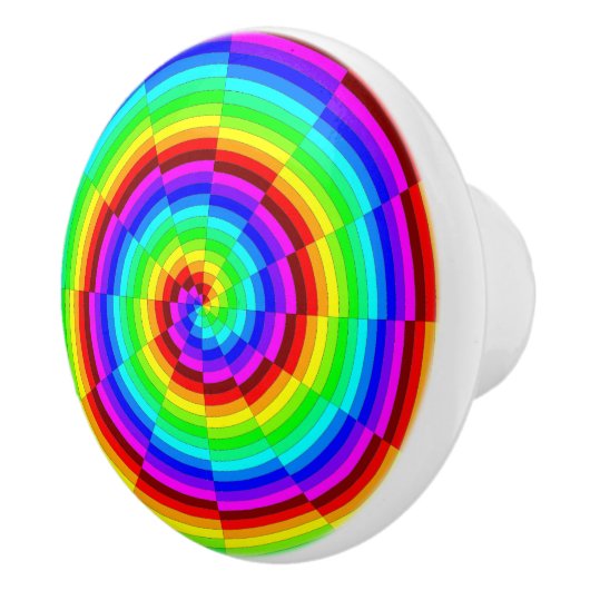 Rainbow Spiral by Kenneth Yoncich セラミックノブ (右)