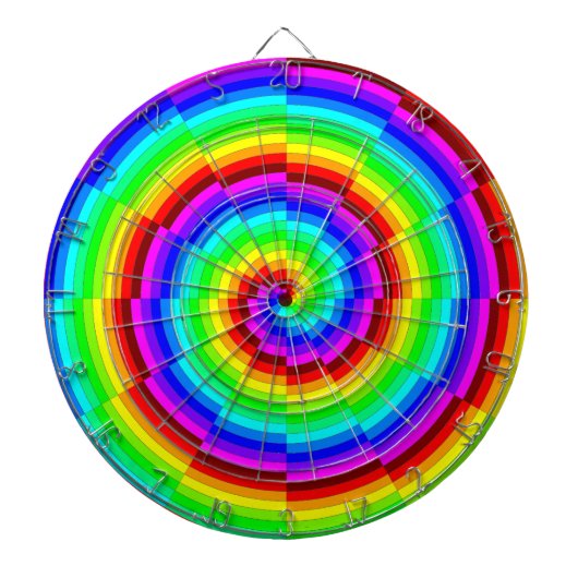 Rainbow Spiral by Kenneth Yoncich ダーツボード (正面)